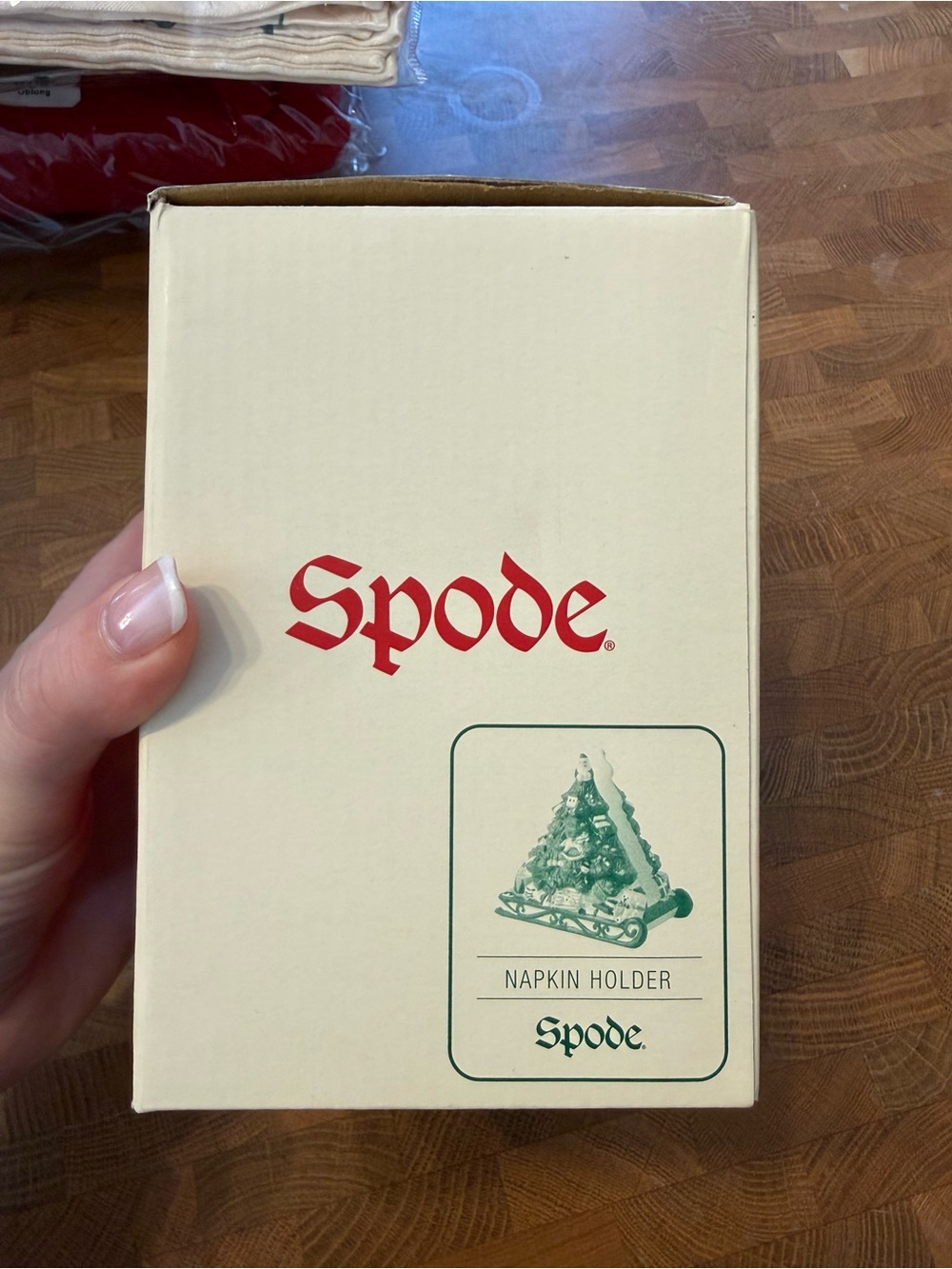 Spode - Holiday Ceramic Christmas Tree Napkin Holder - Picture 4 of 6